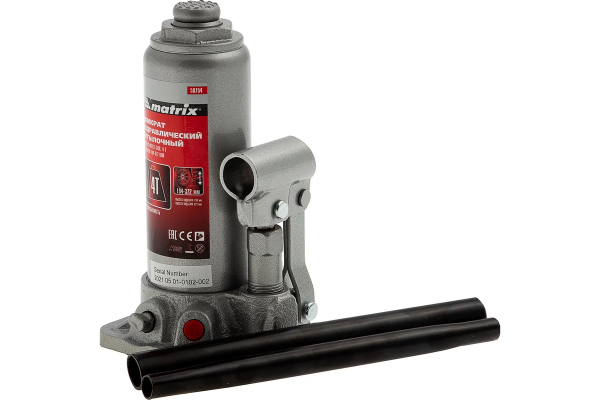 Гидравлический бутылочный домкрат MATRIX 4 т MASTER 50754